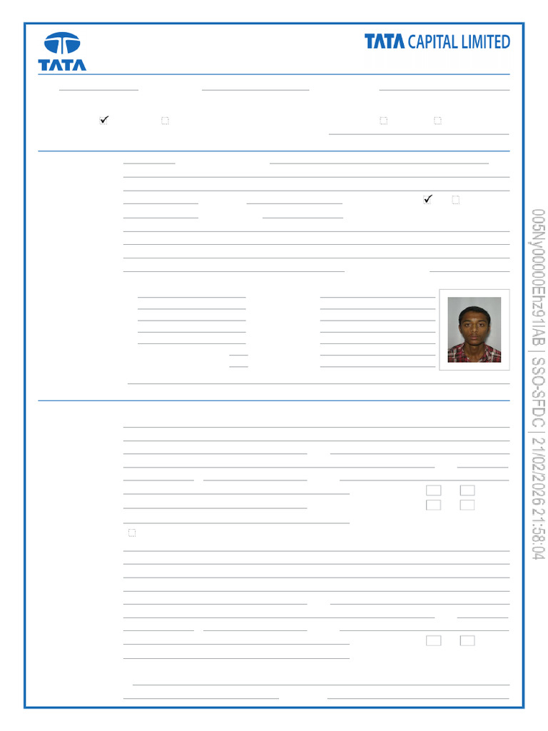 Personal Details: Personal Loan - Application Form | PDF | Identity ...