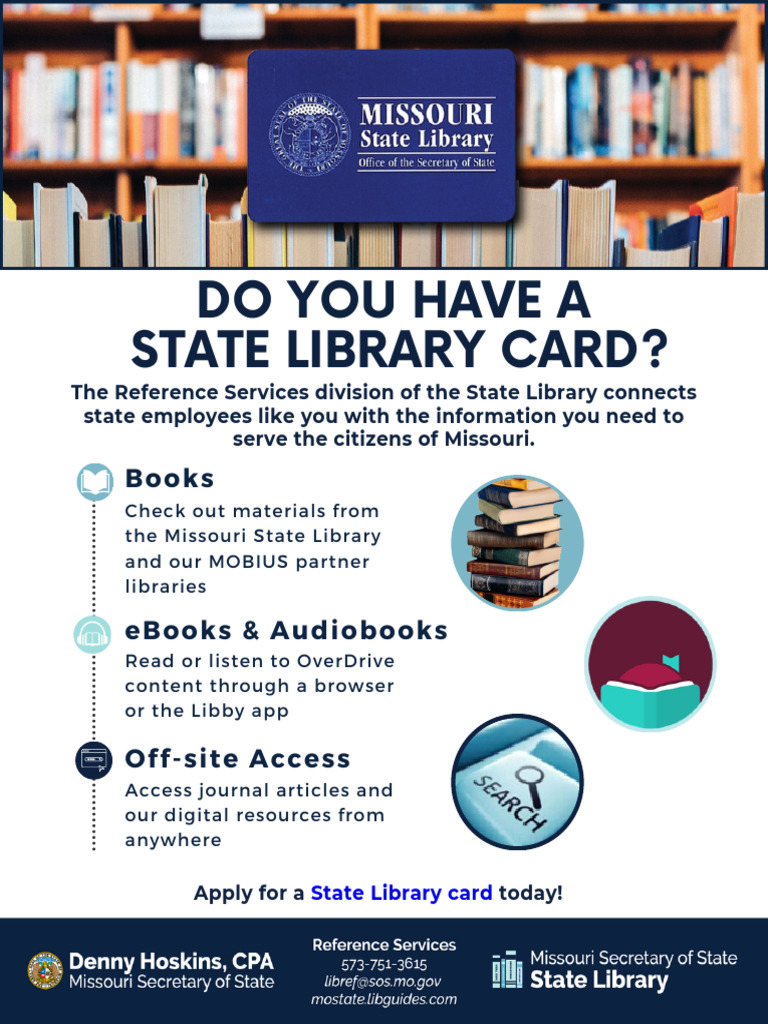 State Library Card Flyer - Digital | PDF