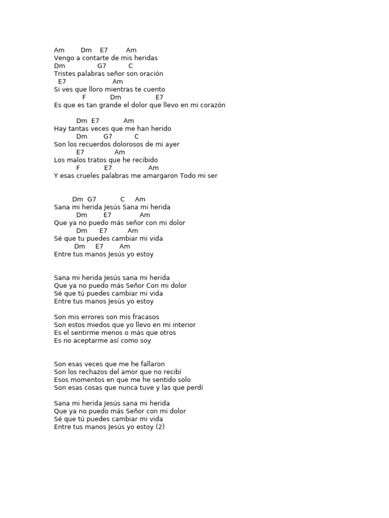 Sana Mi Herida | PDF