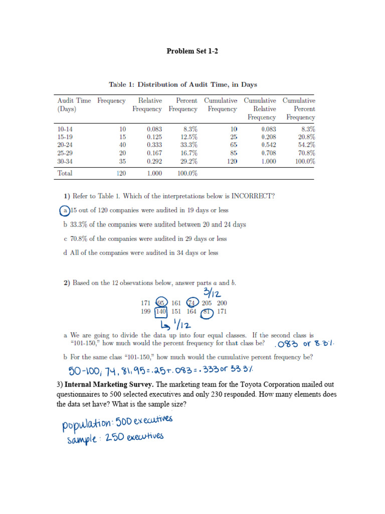 Bstat PS1 | PDF | Statistics | Questionnaire