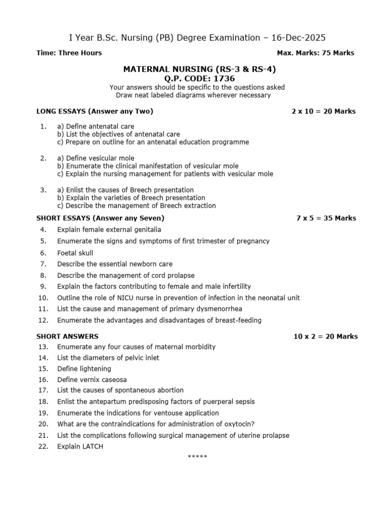 Question Paper | PDF