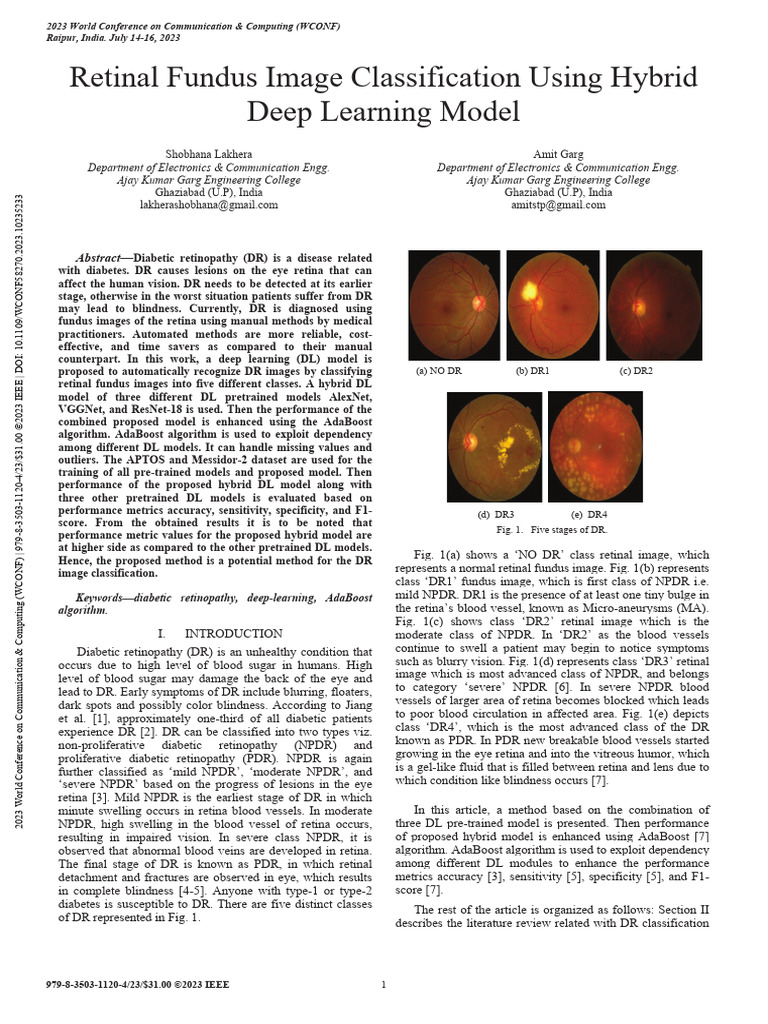 Retinal Fundus Image Classification Using Hybrid Deep Learning Model ...