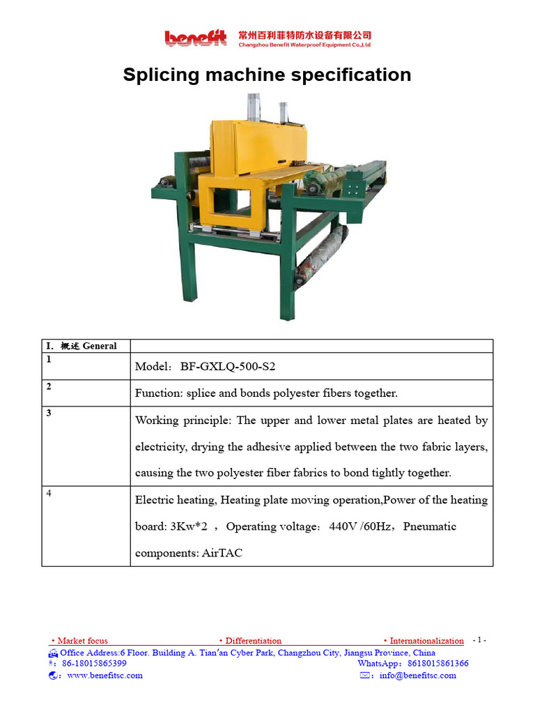 Splicing Machine Information | PDF