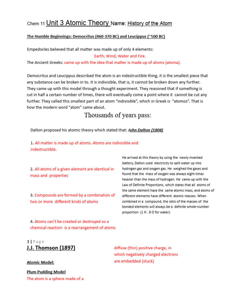 Unit 3 - Notes (Filled) Unit 3 - Notes (Filled) | PDF | Ion | Chemical ...