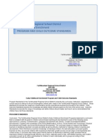 FMRSD Performance and Content Standards for Pre-K.