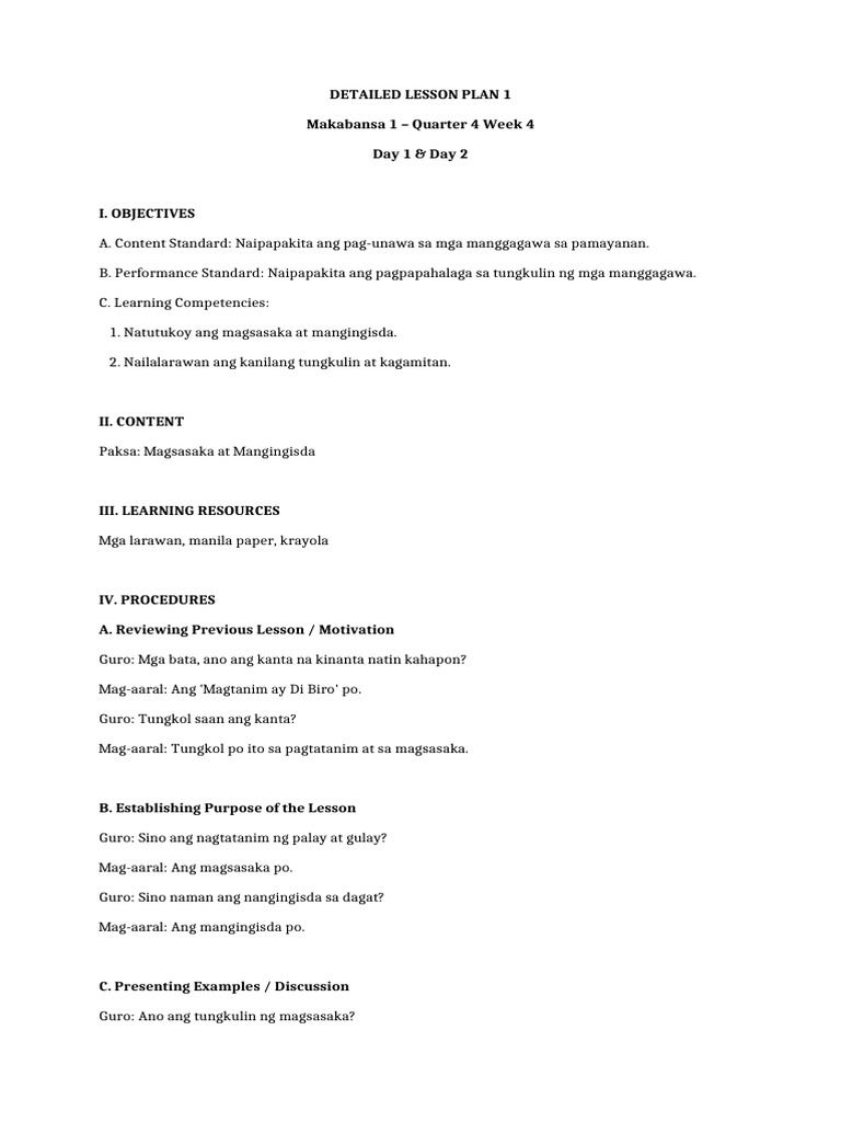 2 DLP Same Format With Student Response | PDF