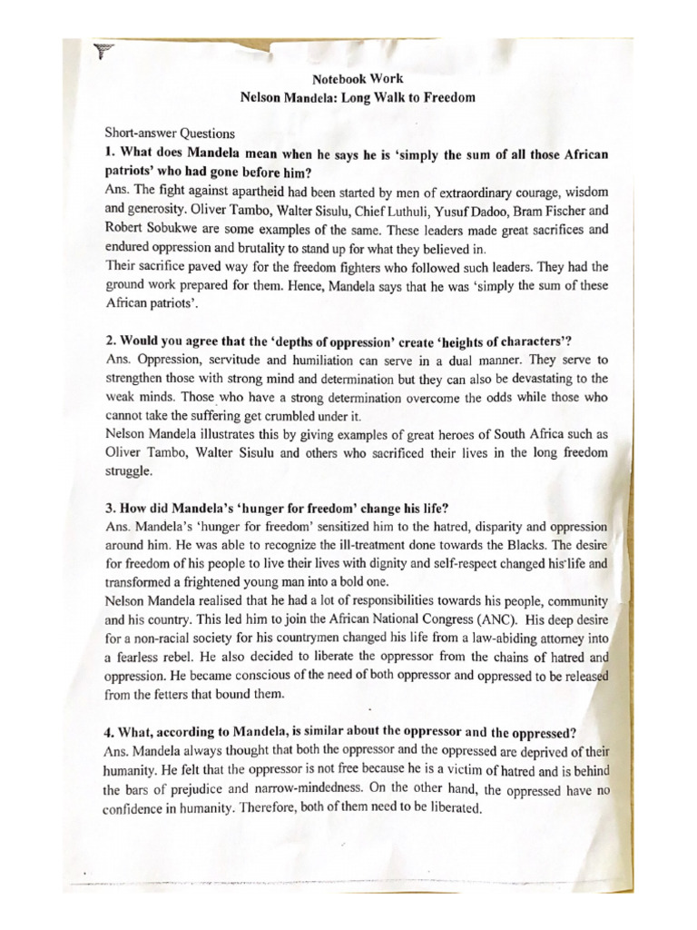 Nelson Mandela - Written Work | PDF