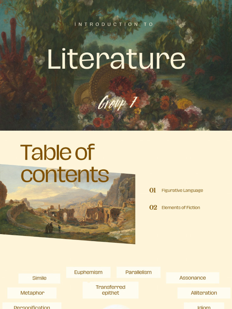 Figurative Language & Elements of Fiction - Group 7 | PDF