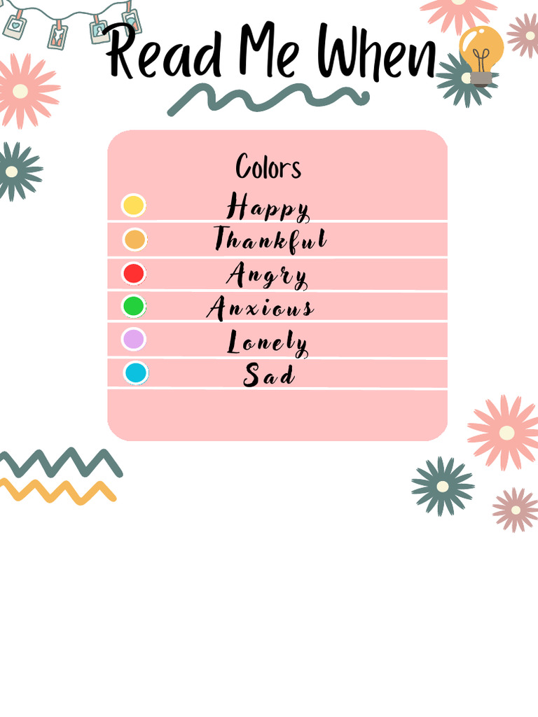 Colorful Cute Playful To Do List A4 Document | PDF