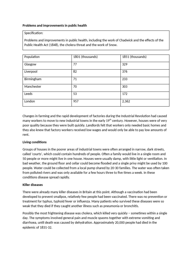 4) Problems and Improvements in Public Health | PDF | Public Health