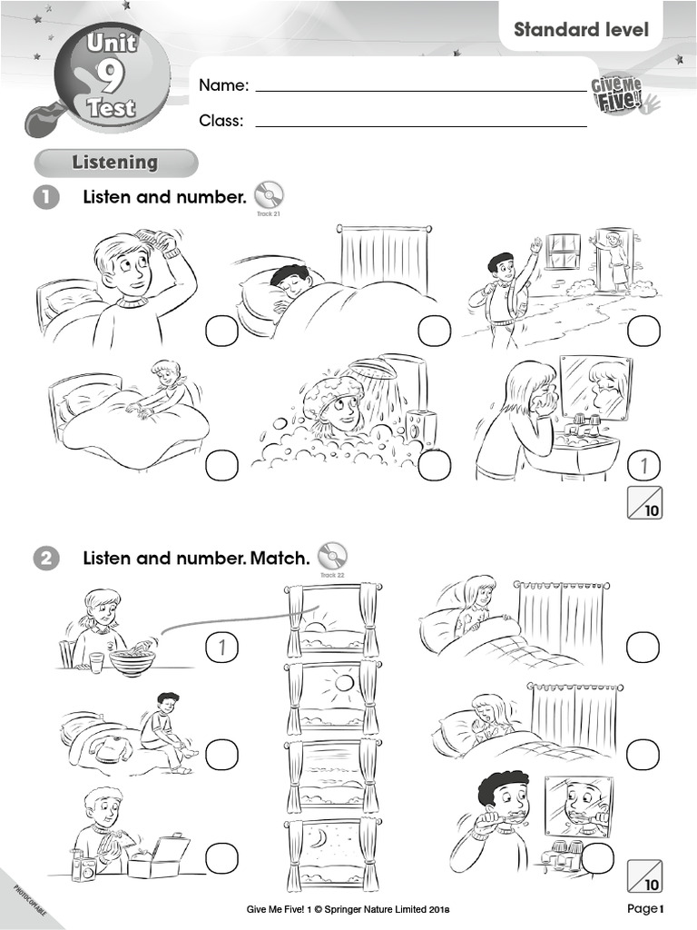 GMF L1 Units 1-9 Standard Level Tests | PDF