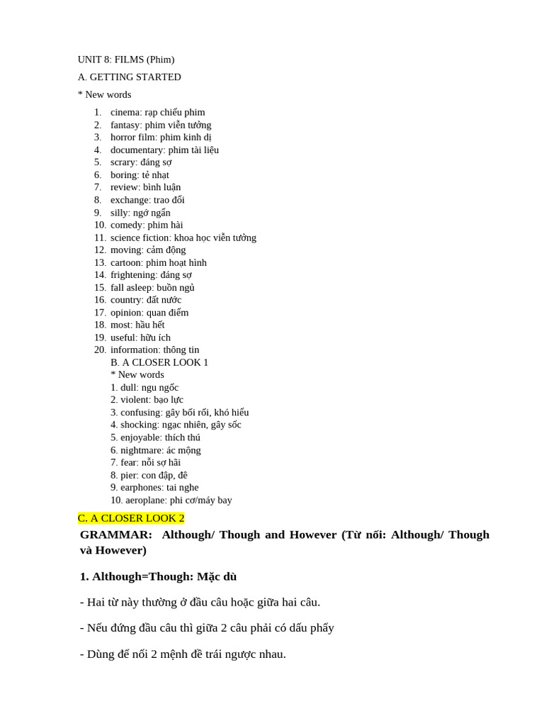 Unit 8 | PDF