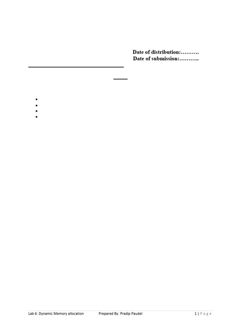C++ Lab 6 (Updated) | PDF