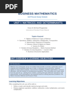 Grade 11 Unit 3 Matrices Summary | PDF | Matrix (Mathematics) | Mathematics