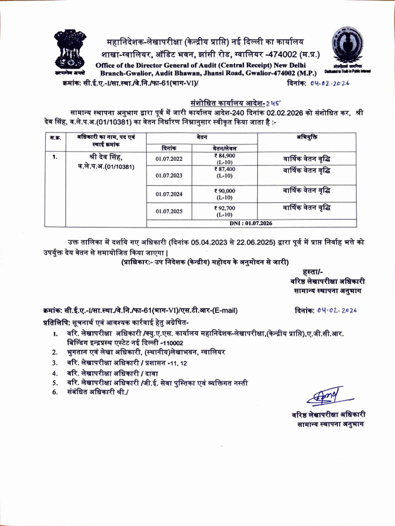 Office Order 245 | PDF