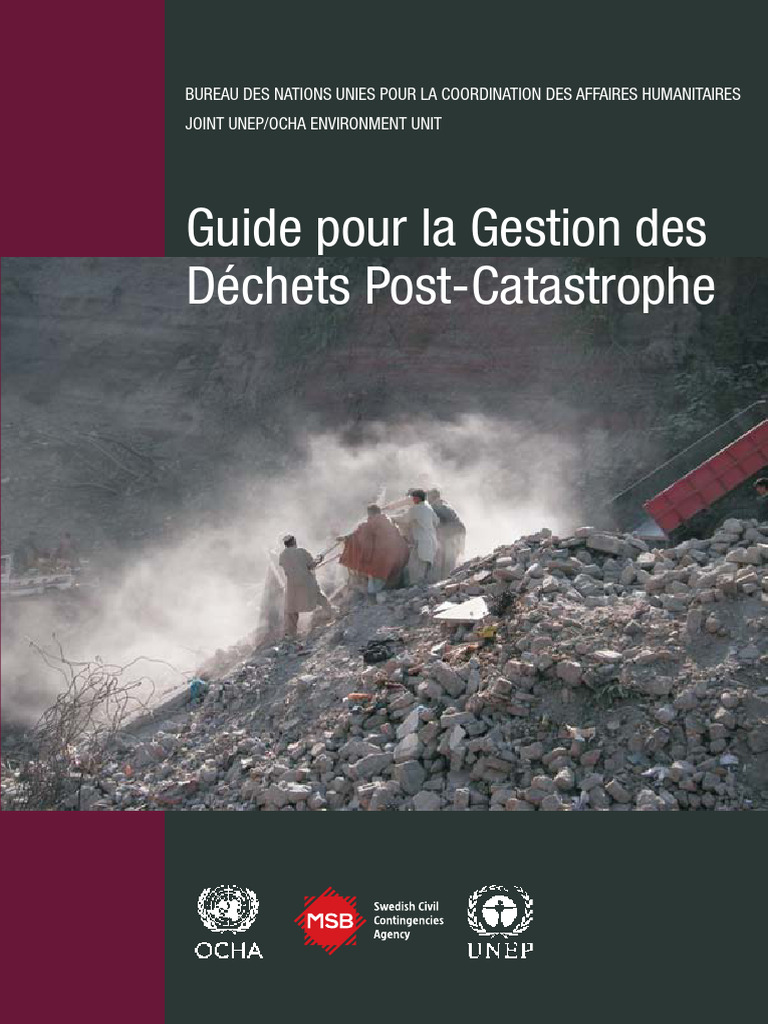 Guide Pour La Gestion Des Dechets Post Catastrophe | PDF | Déchets ...