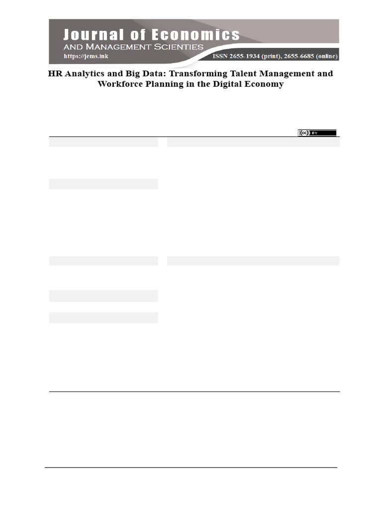 HR Analytics and Big Data Transforming Talent Mana | PDF | Analytics ...