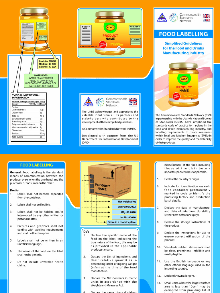 Food Labelling Requirements | PDF