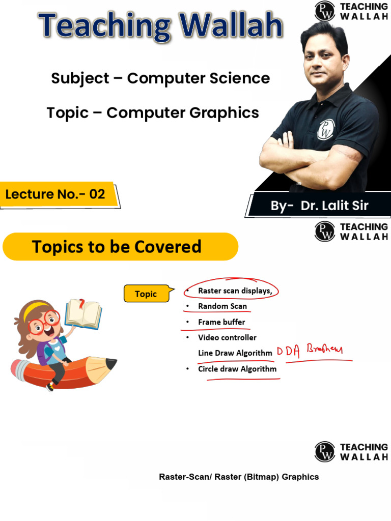 Subject Computer Science Topic Computer Graphics: Lecture No.-02 | PDF
