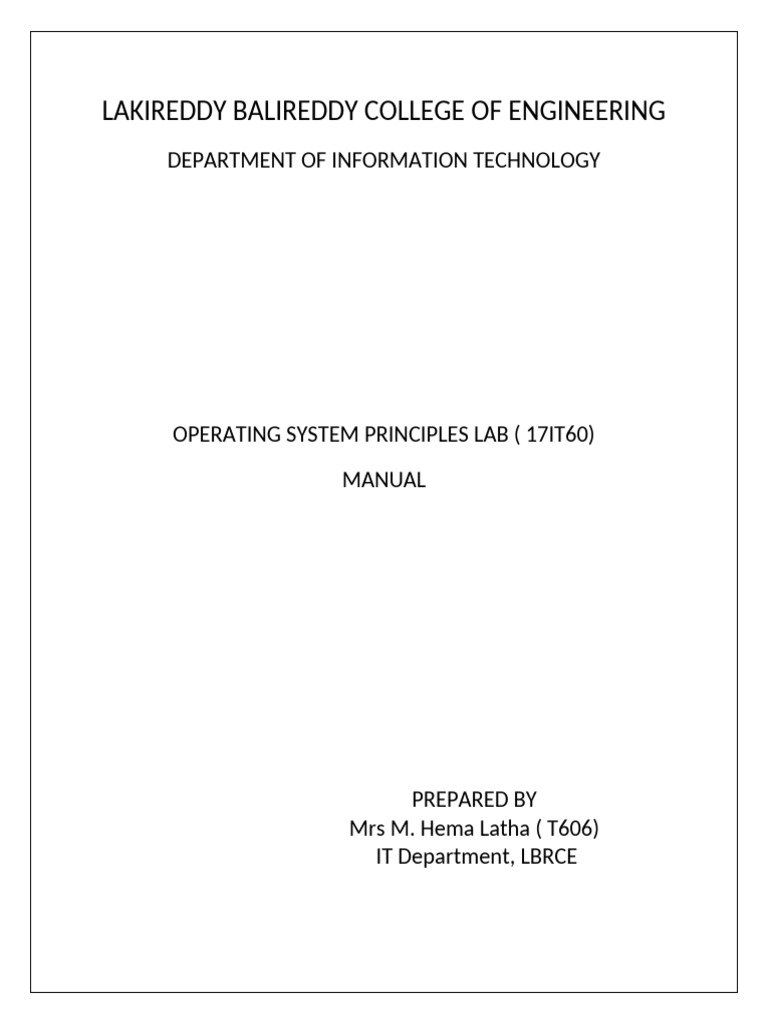 Osplab Manual | PDF | Computer File | Filename