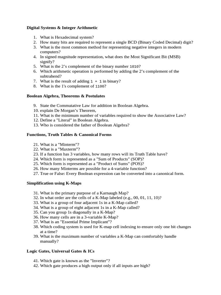 One Mark Question DPCO | PDF | Central Processing Unit | Logic Gate