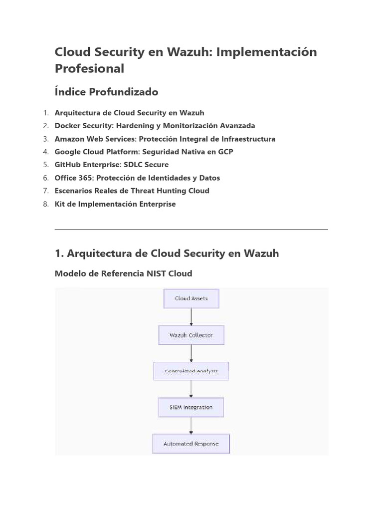 06 - Bloque - Cloud Security en Wazuh | PDF | Computación en la nube ...