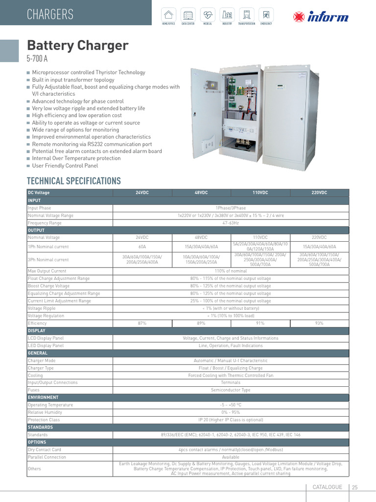 ONLINE UPS - Battery-Charger | PDF | Battery Charger | Manufactured Goods