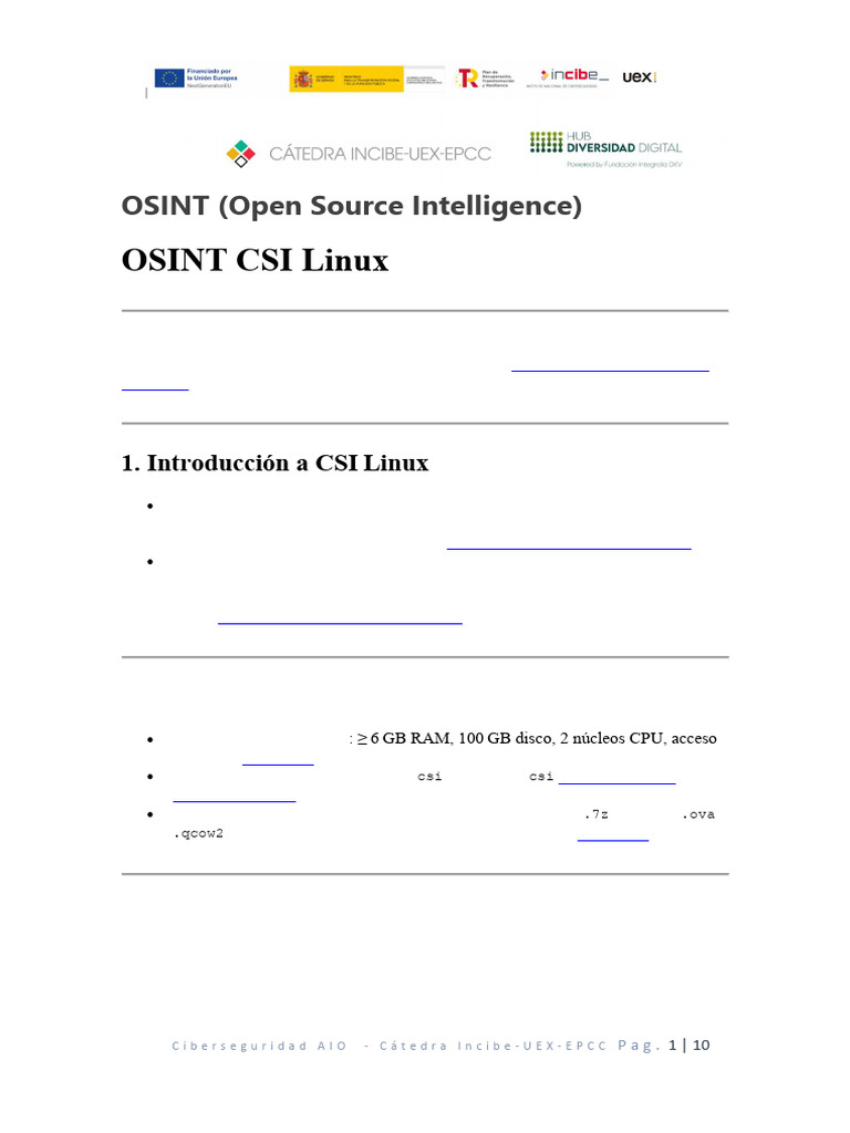 04 - Osint - Csi Linux | PDF | La seguridad informática | Seguridad