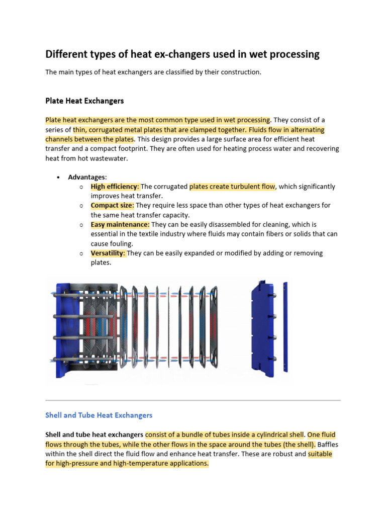 Different Types of Heat Ex | PDF | Heat Exchanger | Mechanical Engineering
