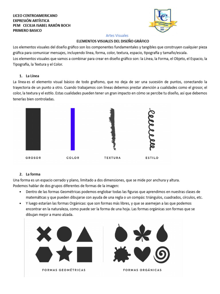Artes Visuales 1ero. Básico | PDF | Color | Diseño gráfico
