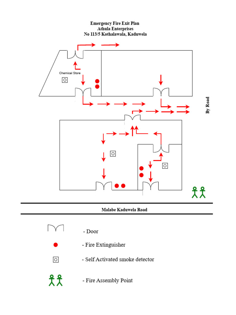 Emergency Fire Exit Plan - 1 | PDF