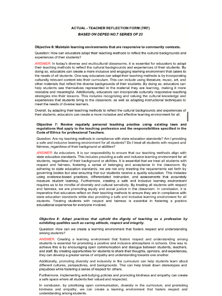 TRF Example | PDF
