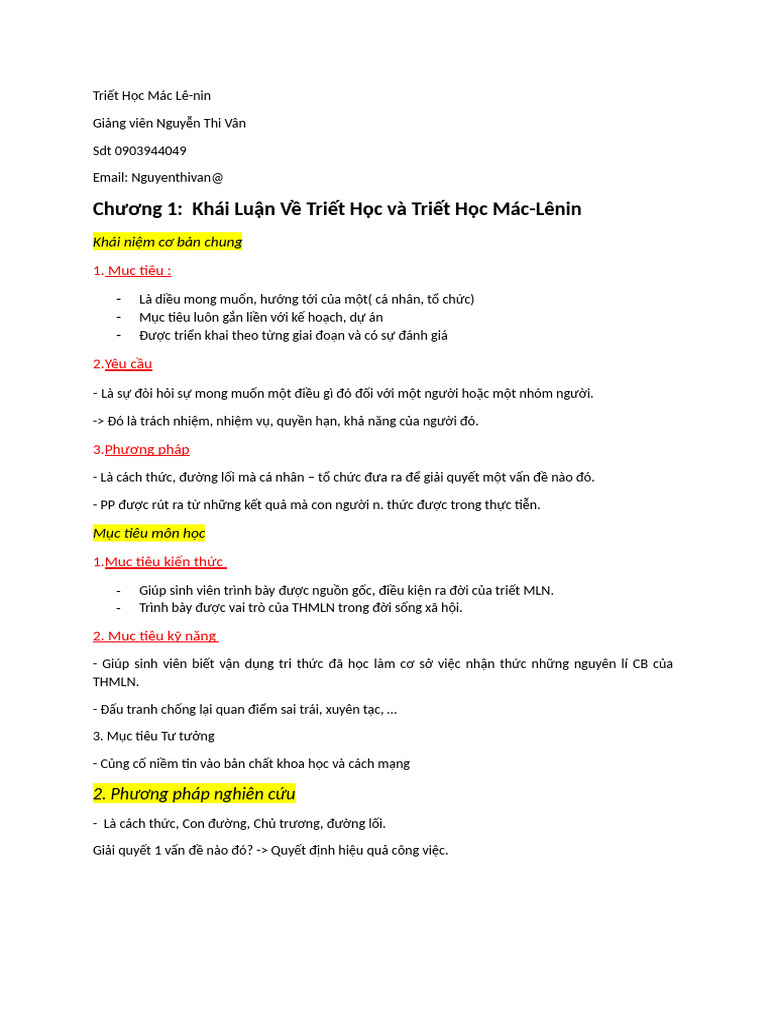 Triet Hoc | PDF