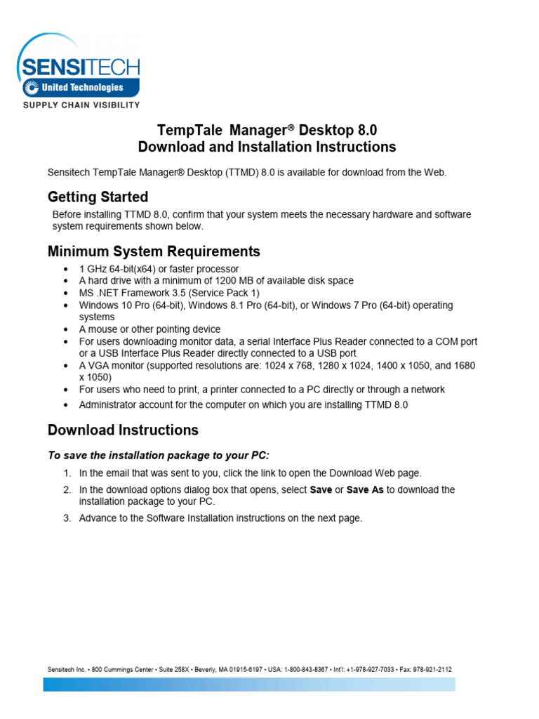 TTMD 8 0 Web Download Instructions en-US | PDF | Personal Computers | Login