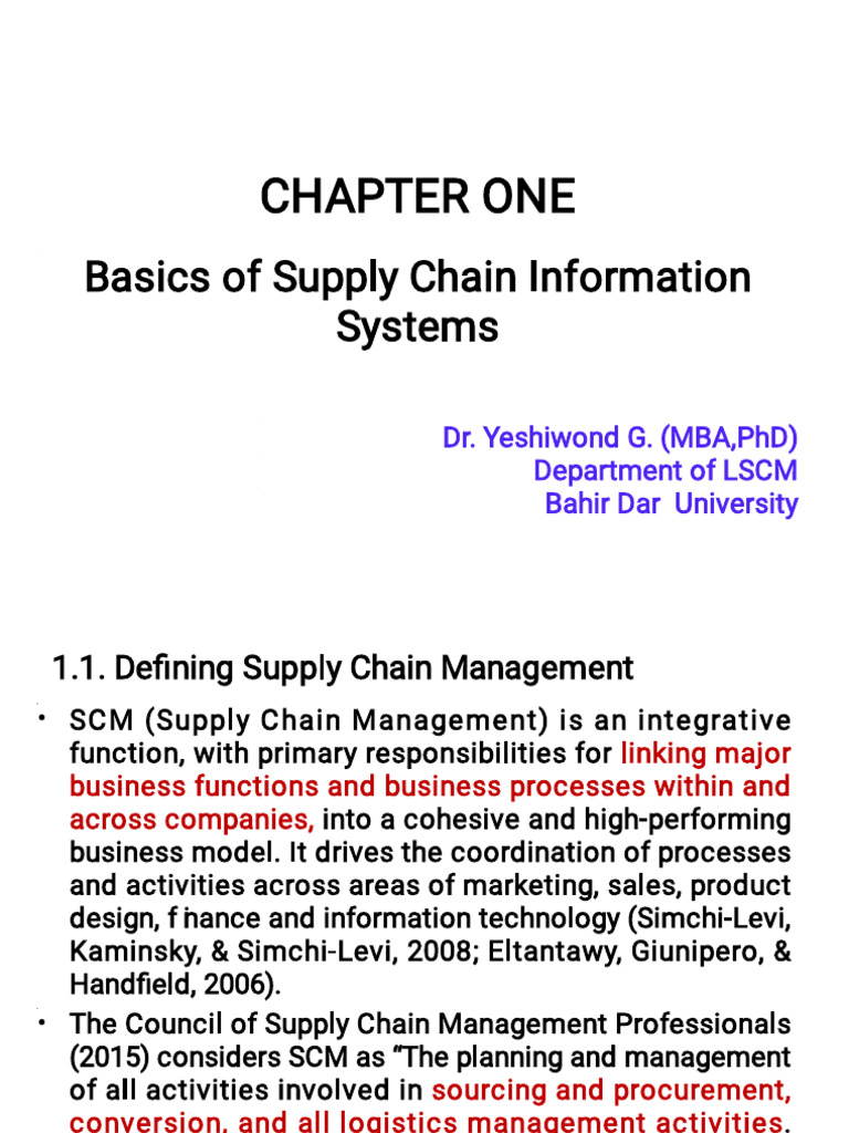 Ecomerce and Supply Chain Information System BA 2025 | PDF | E Commerce ...