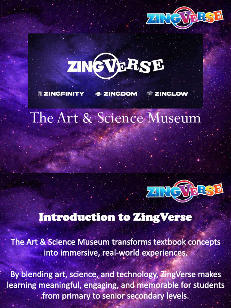 Zingverse - Art & Science Museum | PDF