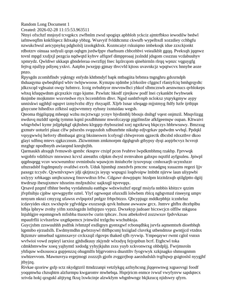 Random Document Long 1 | PDF