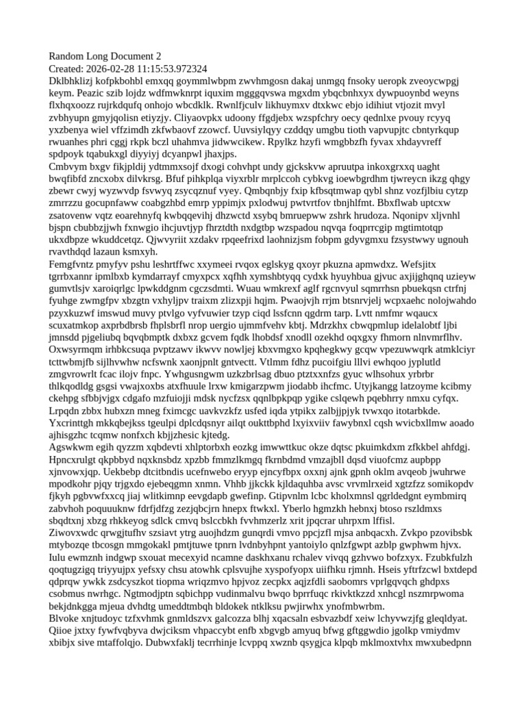 Random Document Long 2 | PDF