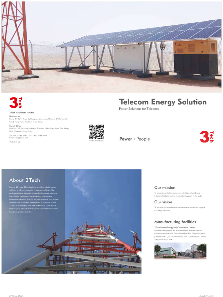 3tech Telecom Energy Brochure - 3T20210521-V4 | PDF | Rectifier ...