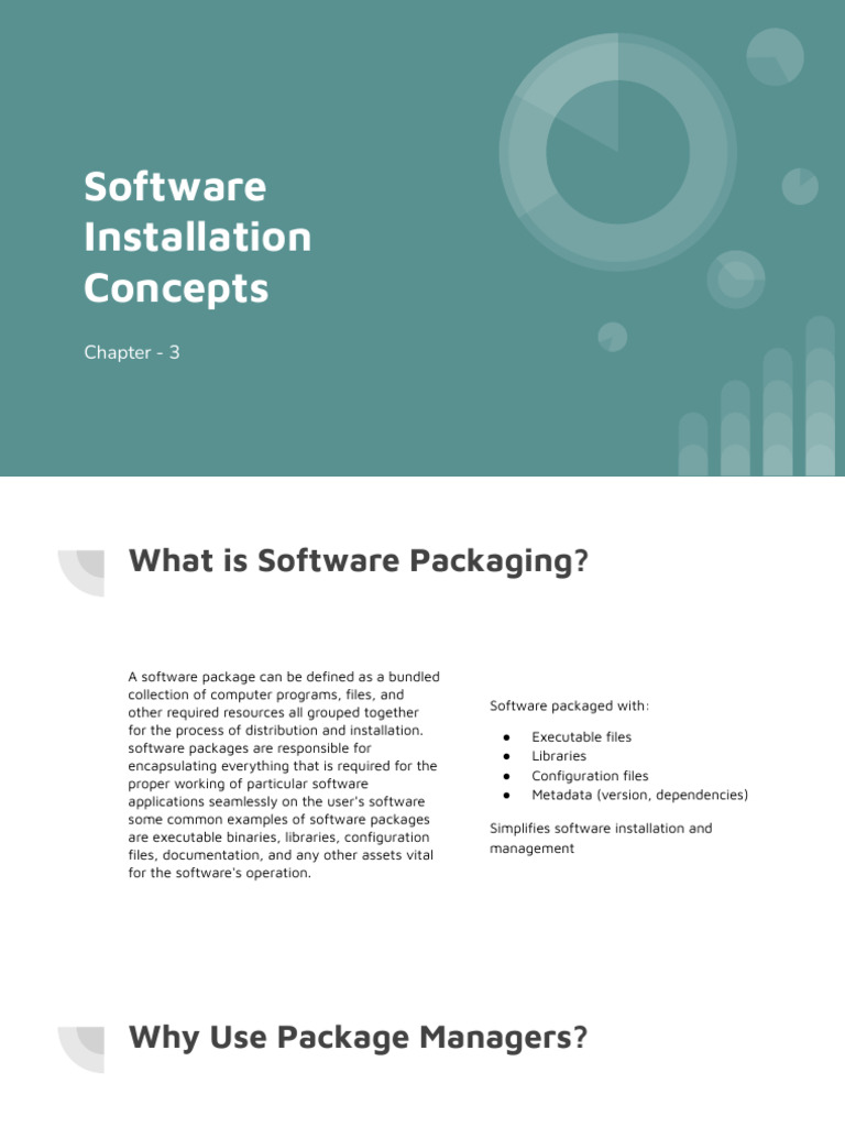 Software Installation Concept - Chapter 3 | PDF | Backup | Software ...