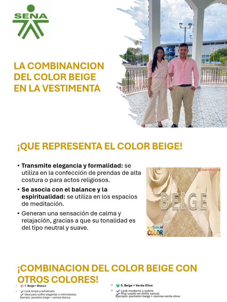 La Combinancion Del Color Beige en La Vestimenta | PDF | Ropa