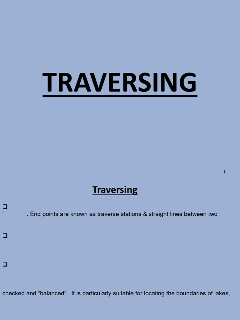 Traversing Methods | PDF | Compass | Azimuth