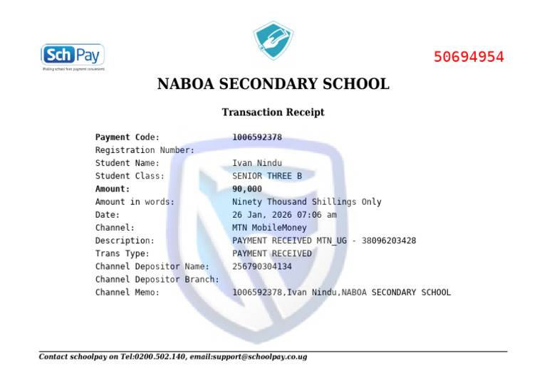 Trans - Reciept 2026 01 26 - 04 - 35 Am | PDF