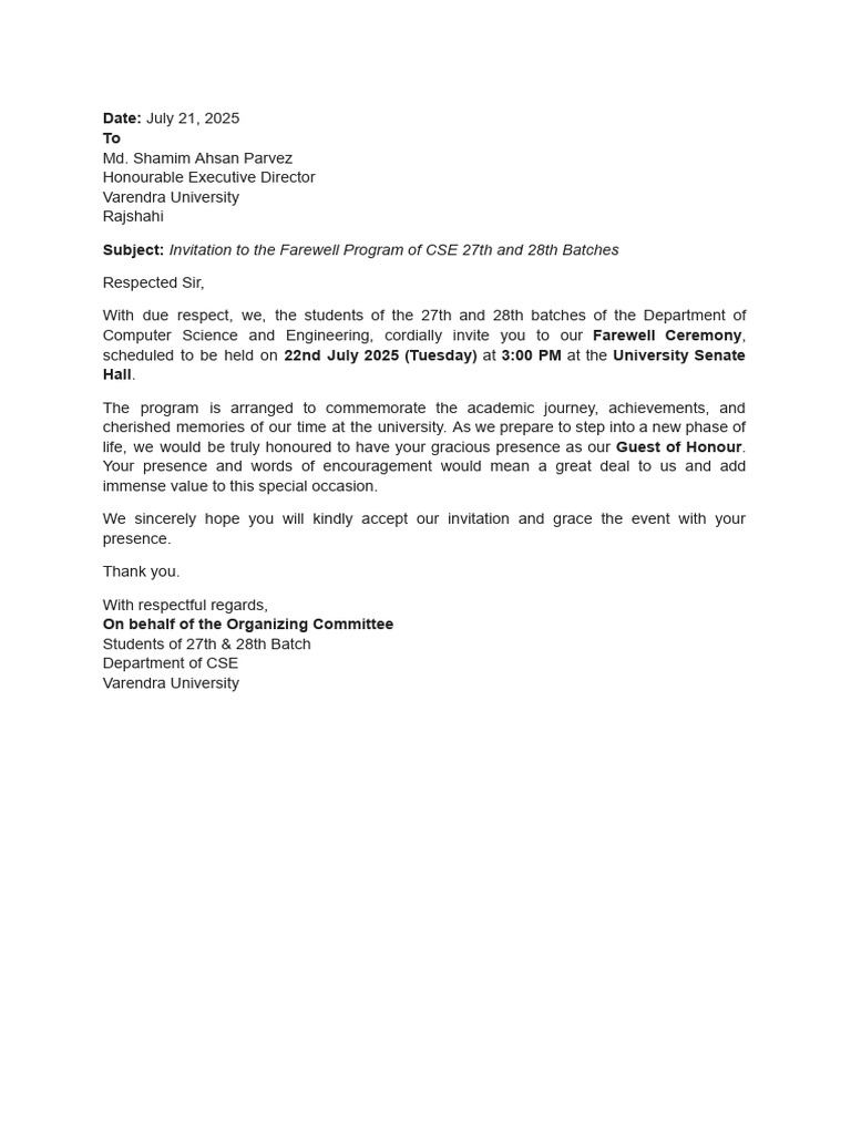 ED Invitation | PDF