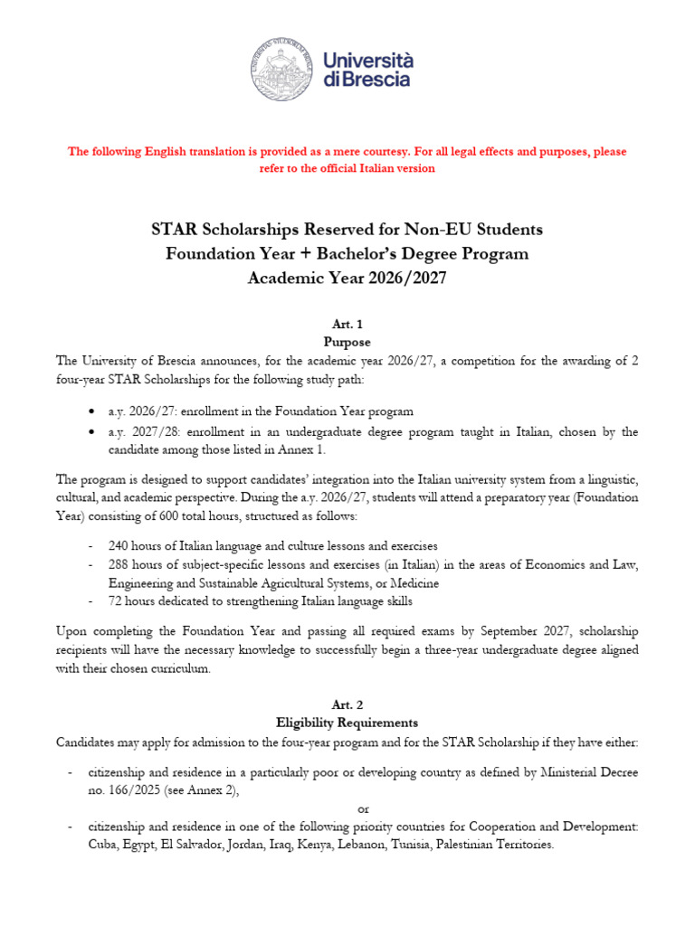 Call For Applications - STAR L | PDF | Academic Degree | University And ...