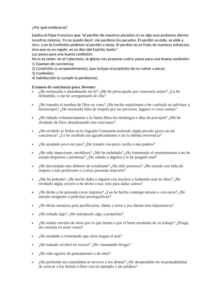Por Qué Confesarse | PDF
