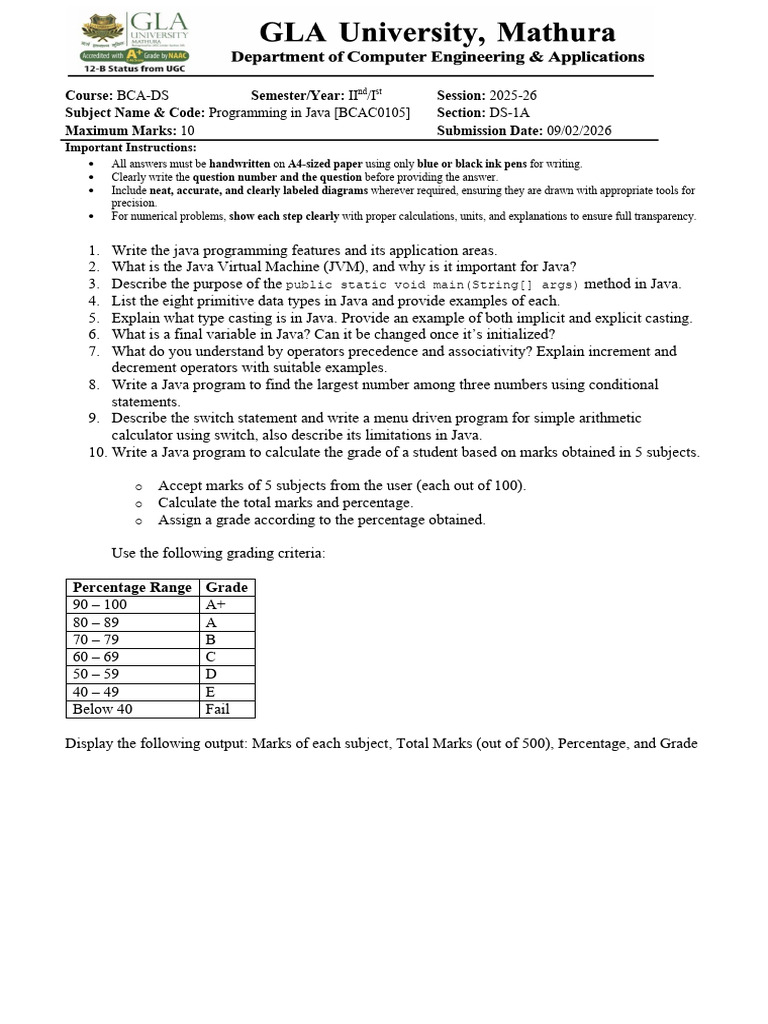 Assignment 1 DS | PDF