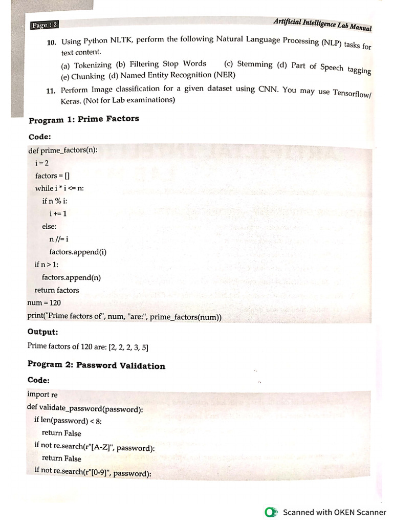Ai Lab Part 1 | PDF