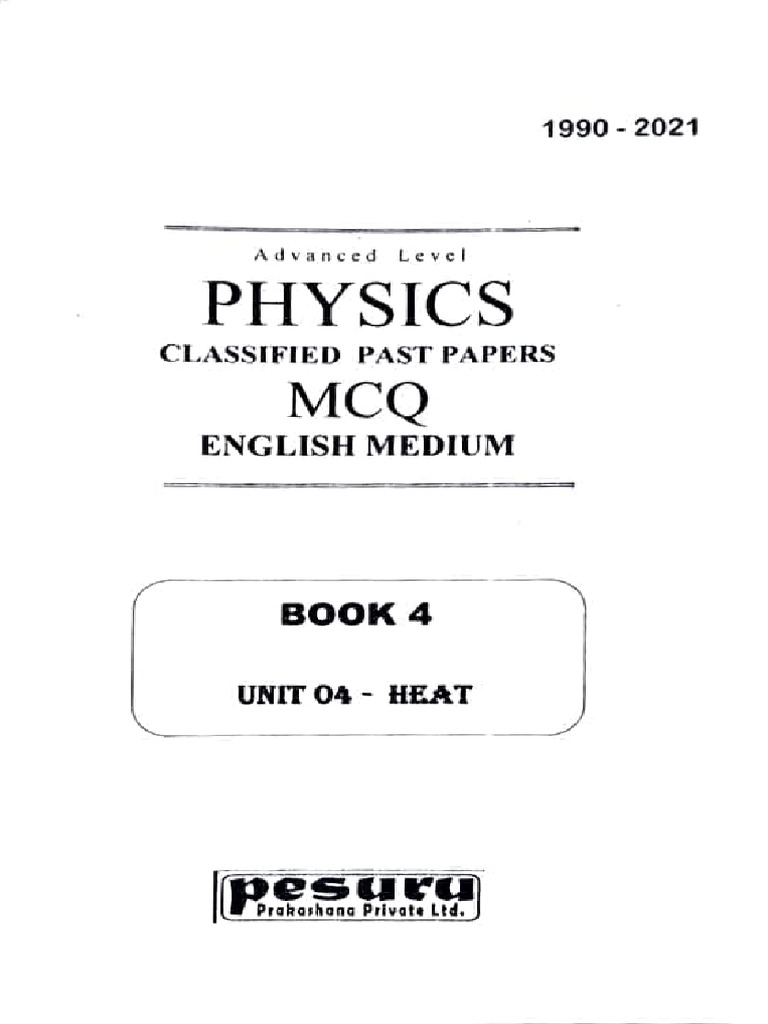 Unit 4 - Thermal Physics | PDF