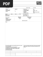 WEG W22 IE2 Motor Data Sheet | PDF | Electromagnetism | Electric Power